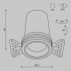 Встраиваемый светильник Maytoni DL125-L12-3K-TRS-B