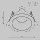 Встраиваемый светильник Maytoni DL126-GU10-B