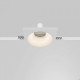Встраиваемый светильник Maytoni Technical Gyps Modern DL129-GU10-01-W