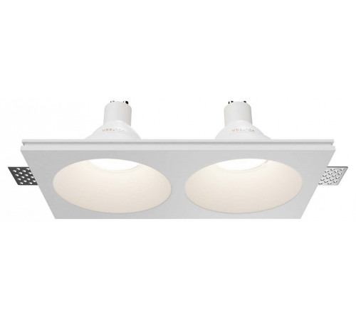 Встраиваемый светильник Maytoni Technical Gyps Modern DL129-GU10-02-W