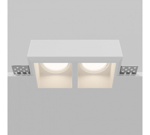 Встраиваемый светильник Maytoni Technical Gyps Modern DL131-GU10-02-W