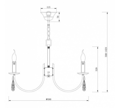 Подвесная люстра Freya Forte FR1006PL-06N