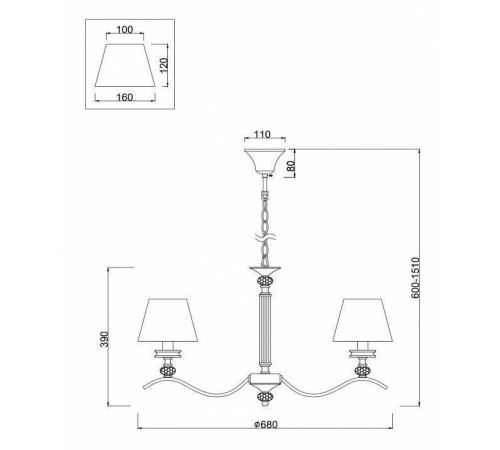 Подвесная люстра Freya Alessandra FR2016PL-05BZ