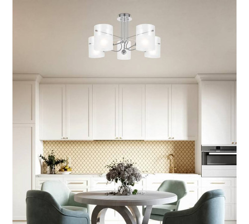 Люстра на штанге Freya Ampera FR2023PL-05CH