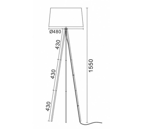 Торшер Freya Bonita FR5152-FL-01-W