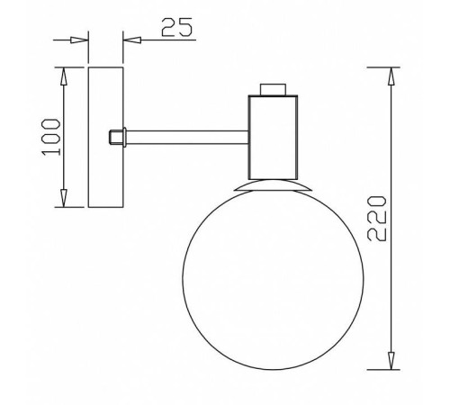 Бра Freya Globo FR5175WL-01BS