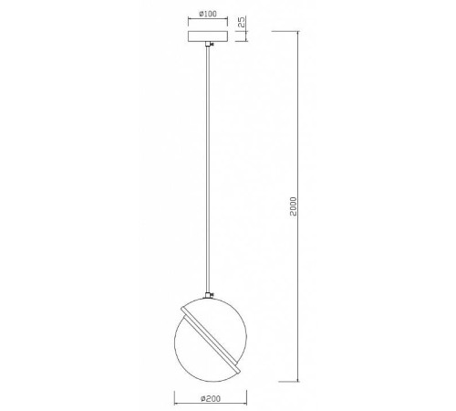 Подвесной светильник Freya Element FR5181PL-01CH
