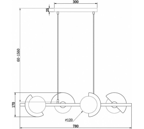 Подвесная люстра Freya Sepia FR5391PL-04CFL