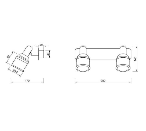 Спот Freya Arlette FR7003WL-02BZ