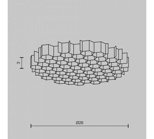 Сотовый фильтр Maytoni Wise HoneyComb-D26