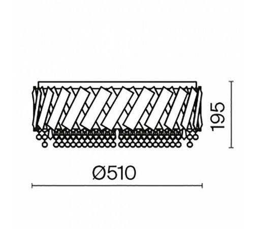 Накладной светильник Maytoni Artistico 5 ламп MOD017CL-05BS