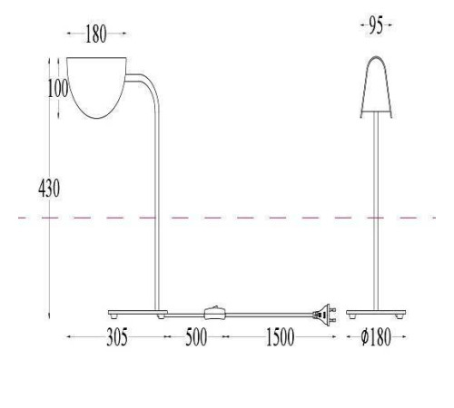 Настольная лампа декоративная Maytoni Mollis MOD126TL-01B