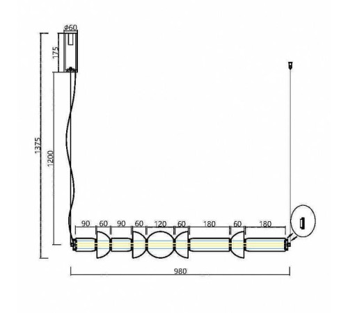 Подвесной светильник Maytoni Cosmo MOD210PL-L39BS3K