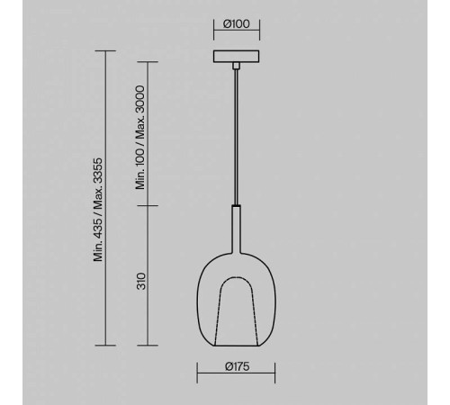 Подвесной светильник Maytoni Duality MOD271PL-01W1