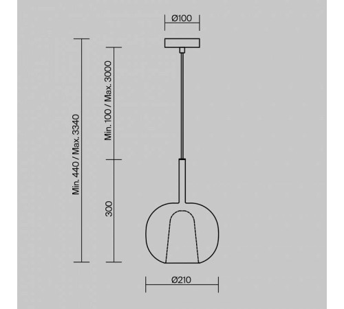 Подвесной светильник Maytoni Duality MOD271PL-01W2