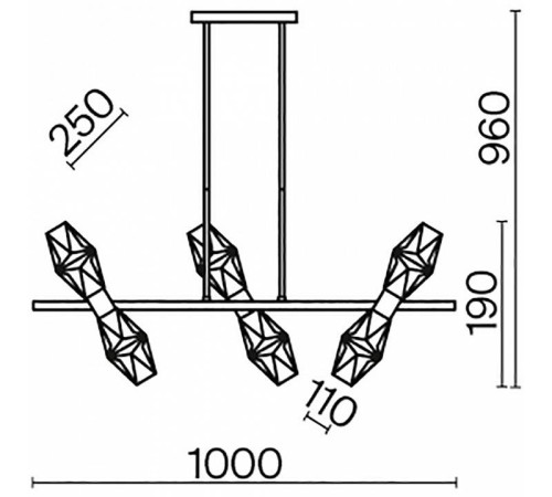 Подвесной светильник Maytoni Coctail time MOD325PL-06G