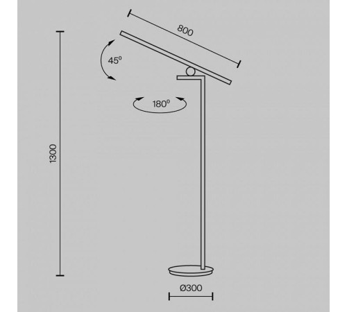 Торшер Maytoni Emphaty MOD363FL-L14B3K