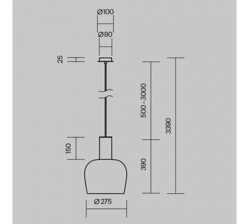 Подвесной светильник Maytoni Smart Casual MOD414PL-L7B3K