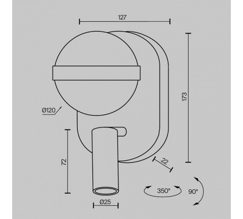 Бра с подсветкой Maytoni Dialogue MOD441WL-L8B3K