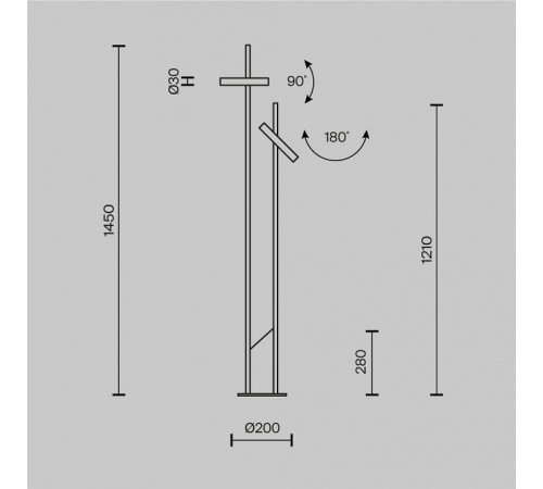 Торшер Maytoni Trust MOD460FL-L6BS3K