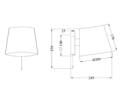 Бра Maytoni Bergamo MOD613WL-01B