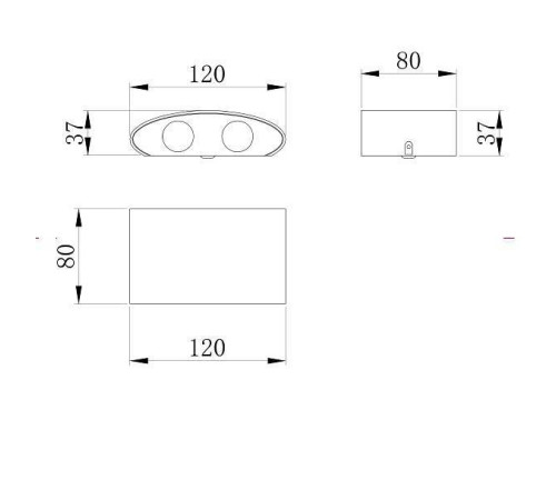 Светильник уличный настенный Maytoni Strato 4 Вт 3000K O417WL-L4GR3K