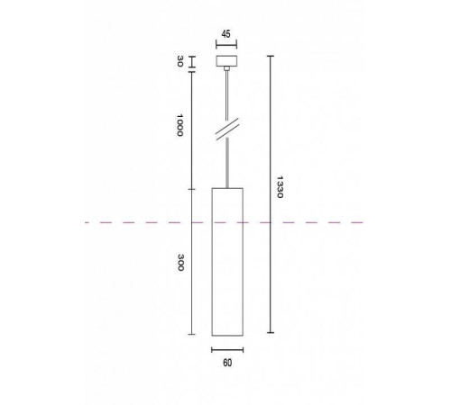 Подвесной светильник Maytoni Focus P075PL-01B