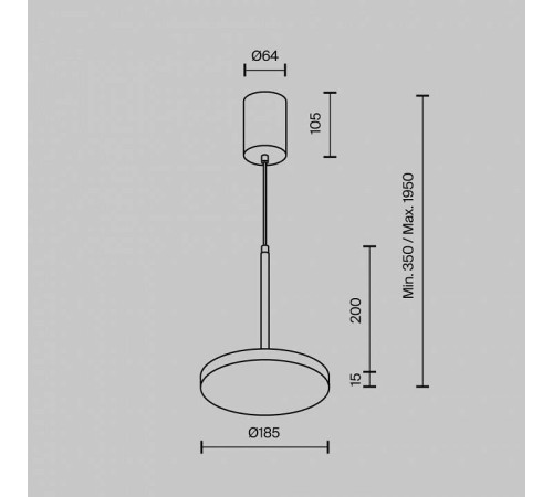 Подвесной светильник Maytoni Plato P076PL-L12W3K-BS