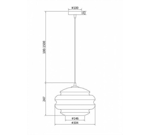 Подвесной светильник Maytoni Ruche P079PL-01CG