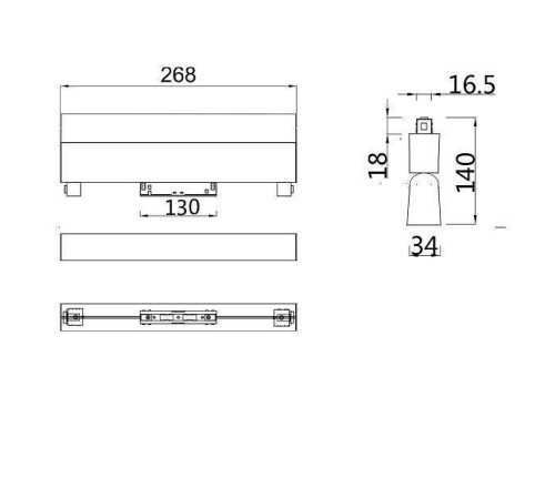 Накладной светильник Maytoni BASIS TR013-2-20W4K-W