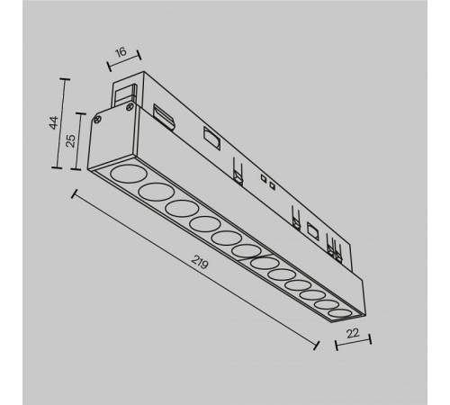 Встраиваемый светильник Maytoni Points TR031-2-12W2.7K-B