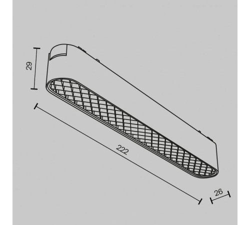Накладной светильник Maytoni Basis Grid TR084-1-12W3K-W