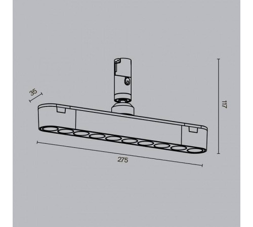 Светильник на штанге Maytoni Points Rot TR203-1-10W3K-S-B