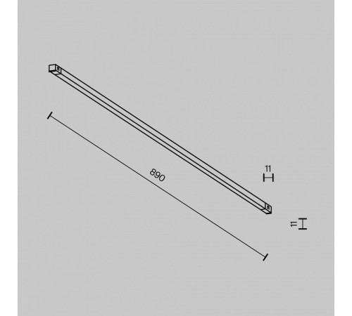 Накладной светильник Maytoni Technical Basis TR240-2-18W4K-B