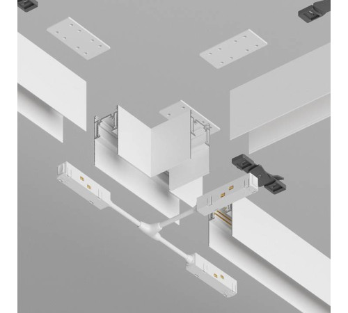 Соединитель T-образный для треков накладных Maytoni Accessories for tracks Gravity TRA010CT-41W