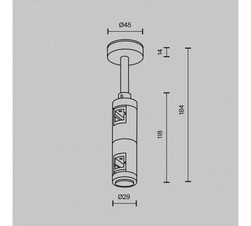 Подвес для трека Maytoni Accessories for tracks Flarity TRA156С-D1-BS