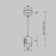 Подвес для трека Maytoni TRA157SW-IPC1-PT