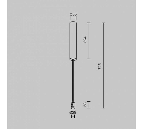 Основание на штанге Maytoni Accessories for tracks Flarity TRA159С-BB1-B