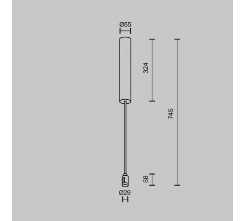 Крепление для трека Maytoni TRA159C-BB1-PT