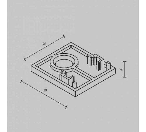 Заглушка для трека Maytoni Accessories for tracks Exility TRAM034EC-41B