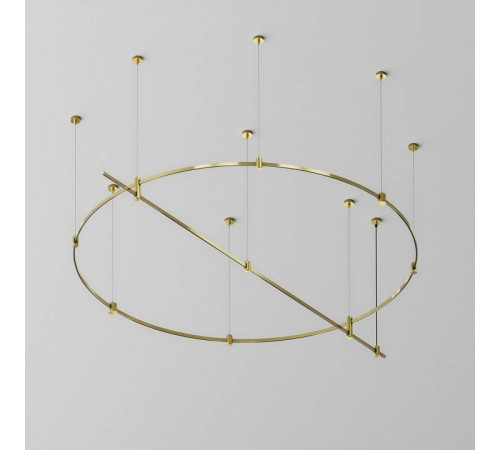 Шинопровод трековый накладной Maytoni Flarity круглый D1500 мм латунь TRX154-2SR-D1500-BS