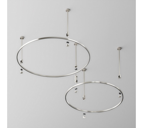 Шинопровод трековый накладной Maytoni Flarity круглый D800 мм латунь TRX154-R-D800-PT