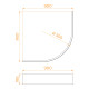 Экран для поддона RGW NP/STYLE 90x90 см 16230410-09
