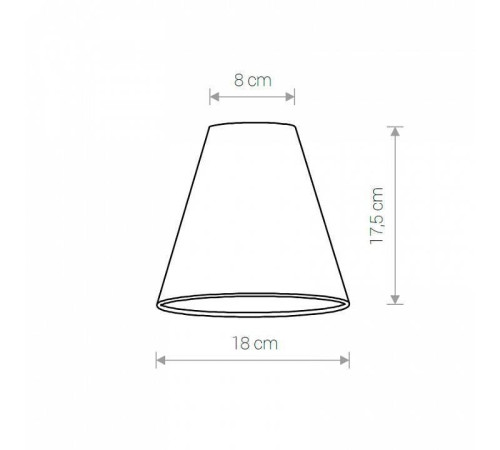 Плафон текстильный Nowodvorski Cameleon Cone S BL/G 8504