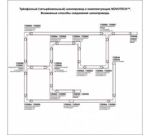 Трек накладной Novotech PORT 135238
