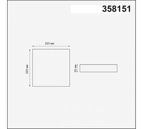 Встраиваемый светильник Novotech Mon 358151