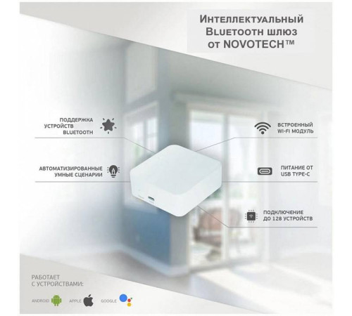 Центр управления умным домом Novotech Glat 359392