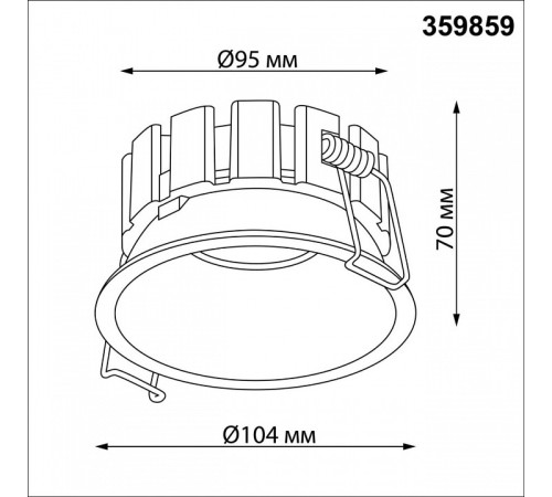 Встраиваемый светильник Novotech SOLIS 359859
