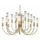 Подвесная люстра Newport 4550 4558+4+4/C gold