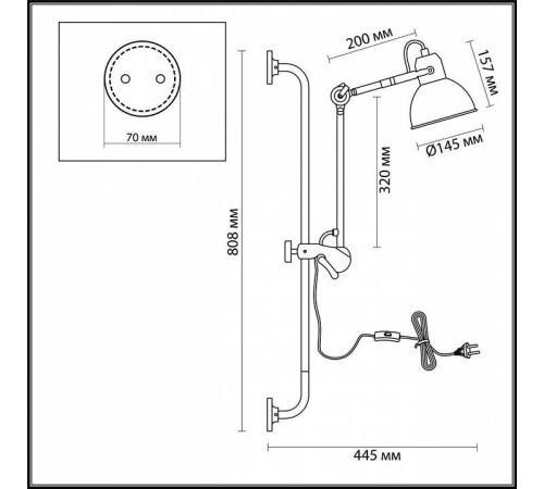 Бра Odeon Light Arta 4126/1WA